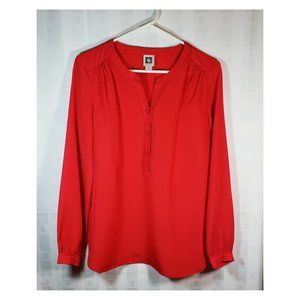 Anne Klein Blouse Orange Small